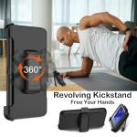 KECAI for Motorola Moto G Power/G Play 2025 Case with Belt Clip Holster,2X Screen Protector,Heavy Duty Shockproof Drop Protection Military Grade Durable Full Body Phone Cover with Kickstand (Black)