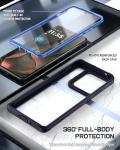 Poetic Guardian Case for Motorola Moto Edge 2025 [Not for 2024 Version], [20FT Mil-Grade Drop Tested], Full Body Hybrid Shockproof Bumper Cover with Built-in Screen Protector, Blue/Clear