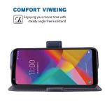 Phone Case for LG Stylo 5/5+/5V/Stylo5 Plus Folio Flip Wallet Case,PU Leather Credit Card Holder Slots Full Body Protection Kickstand Hard Hybrid Protective Phone Cover for LGStylo5 Stylus 5 DarkBlue