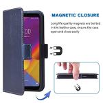 Phone Case for LG Stylo 5/5+/5V/Stylo5 Plus Folio Flip Wallet Case,PU Leather Credit Card Holder Slots Full Body Protection Kickstand Hard Hybrid Protective Phone Cover for LGStylo5 Stylus 5 DarkBlue