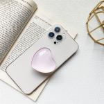 Korean 3D Stained Glass Crystal Ball Phone Holder Heart Retractable Finger Grip Tok Stand For iPhone Samsung Universal Bracket