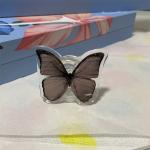 Ins Black Butterfly Mobile Phone Grip Holder Socket Pocket Support  for IPone Finger Ring Griptok Expanding Stand Cute Stands