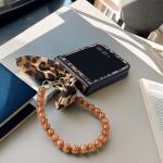 for Motorola Razr 2025/2024 Case with Lanyard+Ring+Hinge Protection, Cute Moto Razr 2025/2024 Phone Case, Shockproof Motorola Razr 2025/2024 Flip Phone Case for Women Brown