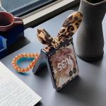 for Motorola Razr 2025/2024 Case with Lanyard+Ring+Hinge Protection, Cute Moto Razr 2025/2024 Phone Case, Shockproof Motorola Razr 2025/2024 Flip Phone Case for Women Brown