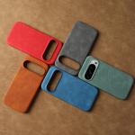 Fashion Solid Color Leather Case For Google Pixel 10 9 Pro XL 8 8A 7 7A 6 6A Pro Luxury Shockproof Armor Hard Back Cover Funda