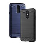 Phone Case for LG Q7 / Q7 Plus / Q7 Alpha with Tempered Glass Screen Protector Cover and Full Body Cell Accessories Slim Rugged Silicone LG Q 7 Q7plus Q7+ Q7a LGQ7 2017 Cases 5.5 inch Women Men Blue