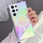 Gradient Laser Rainbow For Magsafe Magnetic Case For Samsung S25 S24 S23 S22 S21 S20 Plus Ultra FE A56 A36 A26 A55 A35 A54 Cover