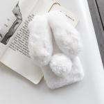 Plush Fur Rabbit Soft Case For Google Pixel 7 6 Pro 6 4 3A 3 2 XL 5A 4A 3A Warm Phone Cover Cute Fluffy Case