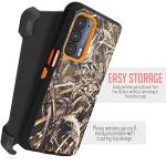 Jackpot Wireless Designed for Motorola Edge 2021 / Moto Edge 5G UW Case: Built-in Screen Protector Kickstand Full-Body Military Grade Protective Shockproof Phone Cover with Belt Clip Holster (Camo)