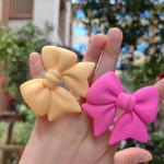 Plain Macaron Color Bow-knot Smart Tok Universal Phone Holder Korean Girl's Phone Bracket GripTok Stand Socket Lazy Bracket