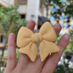 Plain Macaron Color Bow-knot Smart Tok Universal Phone Holder Korean Girl's Phone Bracket GripTok Stand Socket Lazy Bracket