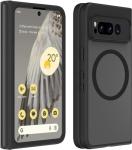 HikerClub Magnetic Case for Google Pixel Fold (2023), Translucent Frosted Matte Back, Compatible with Mag Safe Wireless Charger, Slim Fit Shockproof Case