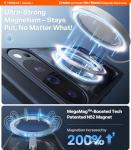 TORRAS Magnetic & Stand for Google Pixel 10 Pro XL Case, Fit for MagSafe & Pixelsnap, Military Grade Drop Protection, Slim for Pixel 10 Pro XL Phone Case with Sturdy Kickstand, Translucent Matte Black