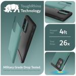 TUDIA Merge [Military Grade] Designed for Motorola Edge 2024 Case 5G - [Drop Tested] Dual Layer Shockproof Slim Heavy Duty Moto Edge 2024 Cases - Hunter Green
