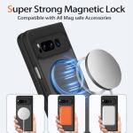 HikerClub Magnetic Case for Google Pixel Fold (2023), Translucent Frosted Matte Back, Compatible with Mag Safe Wireless Charger, Slim Fit Shockproof Case