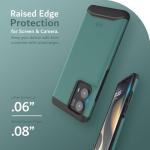 TUDIA Merge [Military Grade] Designed for Motorola Edge 2024 Case 5G - [Drop Tested] Dual Layer Shockproof Slim Heavy Duty Moto Edge 2024 Cases - Hunter Green