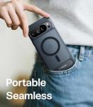 TORRAS Magnetic & Stand for Google Pixel 10 Pro XL Case, Fit for MagSafe & Pixelsnap, Military Grade Drop Protection, Slim for Pixel 10 Pro XL Phone Case with Sturdy Kickstand, Translucent Matte Black