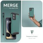 TUDIA Merge [Military Grade] Designed for Motorola Edge 2024 Case 5G - [Drop Tested] Dual Layer Shockproof Slim Heavy Duty Moto Edge 2024 Cases - Hunter Green