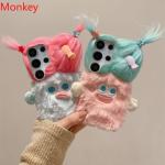 3D Cartoon Girl Fluffy Cute Phone Case For Google Pixel 9A 8A 7A 6A 9 Pro XL 8 5G 7 6 Warm Winter Color Soft Silicone Cover Gift