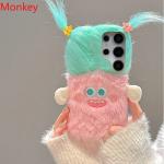 3D Cartoon Girl Fluffy Cute Phone Case For Google Pixel 9A 8A 7A 6A 9 Pro XL 8 5G 7 6 Warm Winter Color Soft Silicone Cover Gift
