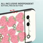 Simple Bow Cat Strawberry For Google Pixel 8 7A 7 6A 6 5A 5 4 4A XL 5G Black Silicon Shockproof Shell Cover Phone Case