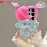 3D Cartoon Girl Fluffy Cute Phone Case For Google Pixel 9A 8A 7A 6A 9 Pro XL 8 5G 7 6 Warm Winter Color Soft Silicone Cover Gift