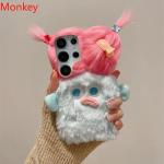 3D Cartoon Girl Fluffy Cute Phone Case For Google Pixel 9A 8A 7A 6A 9 Pro XL 8 5G 7 6 Warm Winter Color Soft Silicone Cover Gift