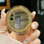 Luxury Glitter Mirror Magnetic Sticker rotating Phone Holder For Iphone 16 15 14 12 11 13 Promax for Samsung Xiaomi Huawei OPPO