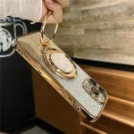 Luxury Glitter Mirror Magnetic Sticker rotating Phone Holder For Iphone 16 15 14 12 11 13 Promax for Samsung Xiaomi Huawei OPPO