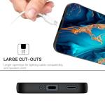 BENTOBEN for Samsung Galaxy A16 5G Case, Slim Fit Glow in The Dark Hybrid Hard PC Soft TPU Bumper Drop Protective Girls Women Men Phone Cover for Samsung Galaxy A16 5G, Blue Marble/Gold