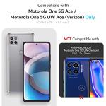 TUDIA DualShield Designed for Motorola One 5G ACE Phone Case 2021, [Merge] Shockproof Military Grade Dual Layer Tough Slim Heavy Duty Protection for Moto One 5G UW ACE Case - Hunter Green