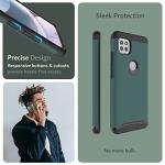 TUDIA DualShield Designed for Motorola One 5G ACE Phone Case 2021, [Merge] Shockproof Military Grade Dual Layer Tough Slim Heavy Duty Protection for Moto One 5G UW ACE Case - Hunter Green
