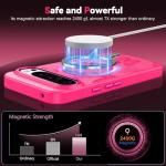 BENTOBEN for Magnetic Google Pixel 10 Pro Case,Cute Butterfly Pattern Phone Case for Pixel 10 Pro 2025 Compatible with MagSafe Translucent Matte Slim Shockproof Protective Women Girl Cover,Hot Pink