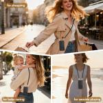 Vofolen for Samsung Galaxy S25 FE Case with Card Holder Crossbody Lanyard Strap Leather Wallet Case with Magnetic Clasp Kickstand Heavy Duty Protective Flip Cover for Galaxy S25FE for Women Black