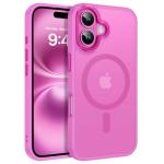 BENTOBEN Compatible with iPhone 16 Plus Case for Magnetic iPhone 16 Plus Phone Case [Compatible with Magsafe] Slim Translucent Matte Shockproof Bumper Drop Protection Girl Women Boy Cover, New Pink