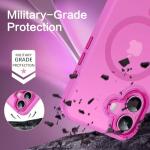 BENTOBEN Compatible with iPhone 16 Plus Case for Magnetic iPhone 16 Plus Phone Case [Compatible with Magsafe] Slim Translucent Matte Shockproof Bumper Drop Protection Girl Women Boy Cover, New Pink