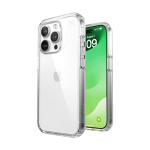 Speck Clear iPhone 15 Pro Case - Drop Protection - Scratch Resistant, Anti-Yellowing, 6.1 Inch Phone Case - Presidio Clear/Clear