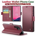 S24 Ultra Case for Samsung S25 Ultra S23 Case Samsung Galaxy S22 S21 Note10 20 Herder Luxury Business Leather Wallet Flip Cover