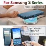 S24 Ultra Case for Samsung S25 Ultra S23 Case Samsung Galaxy S22 S21 Note10 20 Herder Luxury Business Leather Wallet Flip Cover