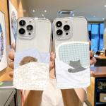 Cute Cartoon Cat Dog Couple Case for Samsung Galaxy S25 S23 Ultra S22 Plus S24FE A14 A15 A34 A54 A33 A53 A16 A55 A35 Lover Cover