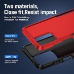 Warsia for Moto G 5G 2024 Case,with Screen Protector[Military Grade Drop Tested] Heavy-Duty Tough Rugged Shockproof Protective Case for Motorola G 5G 2024, Red