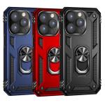 Shockproof Armor Bumper Case For iPhone 16 15 14 13 12 11 Pro Max Plus XR XS X 7 8 SE Finger Holder Magnetic Metal Ring Cover