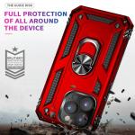 Shockproof Armor Bumper Case For iPhone 16 15 14 13 12 11 Pro Max Plus XR XS X 7 8 SE Finger Holder Magnetic Metal Ring Cover