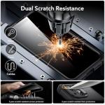 ESR for iPhone 15 Case, Compatible with MagSafe, Full-Body Military-Grade Drop Proof Case with Built-in 9H+ Tempered Glass Screen Protector, Armor Series, Clear Black