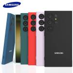 For Samsung S25Ultra S24Ultra Case Soft Liquid Silicone UltraThin Shockproof Phone Back Cover For Galaxy S25Plus S25 S24Plus S24