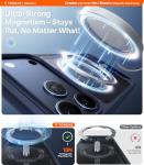 TORRAS for iPhone 17 Pro Case with Strong Magnetic & Stand, Fit for MagSafe, Mil-Grade Protection, Built-in Kickstand, Camera Control, Translucent Shockproof Slim 17 Pro Cover Ostand, Deep Blue