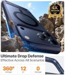 TORRAS for iPhone 17 Pro Case with Strong Magnetic & Stand, Fit for MagSafe, Mil-Grade Protection, Built-in Kickstand, Camera Control, Translucent Shockproof Slim 17 Pro Cover Ostand, Deep Blue