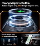 TORRAS Magnetic Ostand for iPhone 14 Pro Max Case [Compatible with Magsafe] with Stand, [Military Grade Drop Protection] Shockproof Translucent Back Slim Protective Phone Case (2022), Black