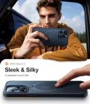 TORRAS Magnetic Ostand for iPhone 14 Pro Max Case [Compatible with Magsafe] with Stand, [Military Grade Drop Protection] Shockproof Translucent Back Slim Protective Phone Case (2022), Black