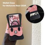 Yohulod for Motorola Razr 2024/2025 Case Cute Shape, Stylish Design Razr 2024/2025 Phone Case for Women Girls, Shockproof Crossbody Case Compatible with Moto Razr 2024/2025 Black